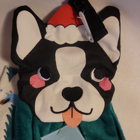 St Nicholas Square Holiday Cheer Set of 2 kitchen Towels Dog - Picture 3 of 4